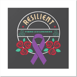 Resiliant Fibromyalgia Awareness Posters and Art